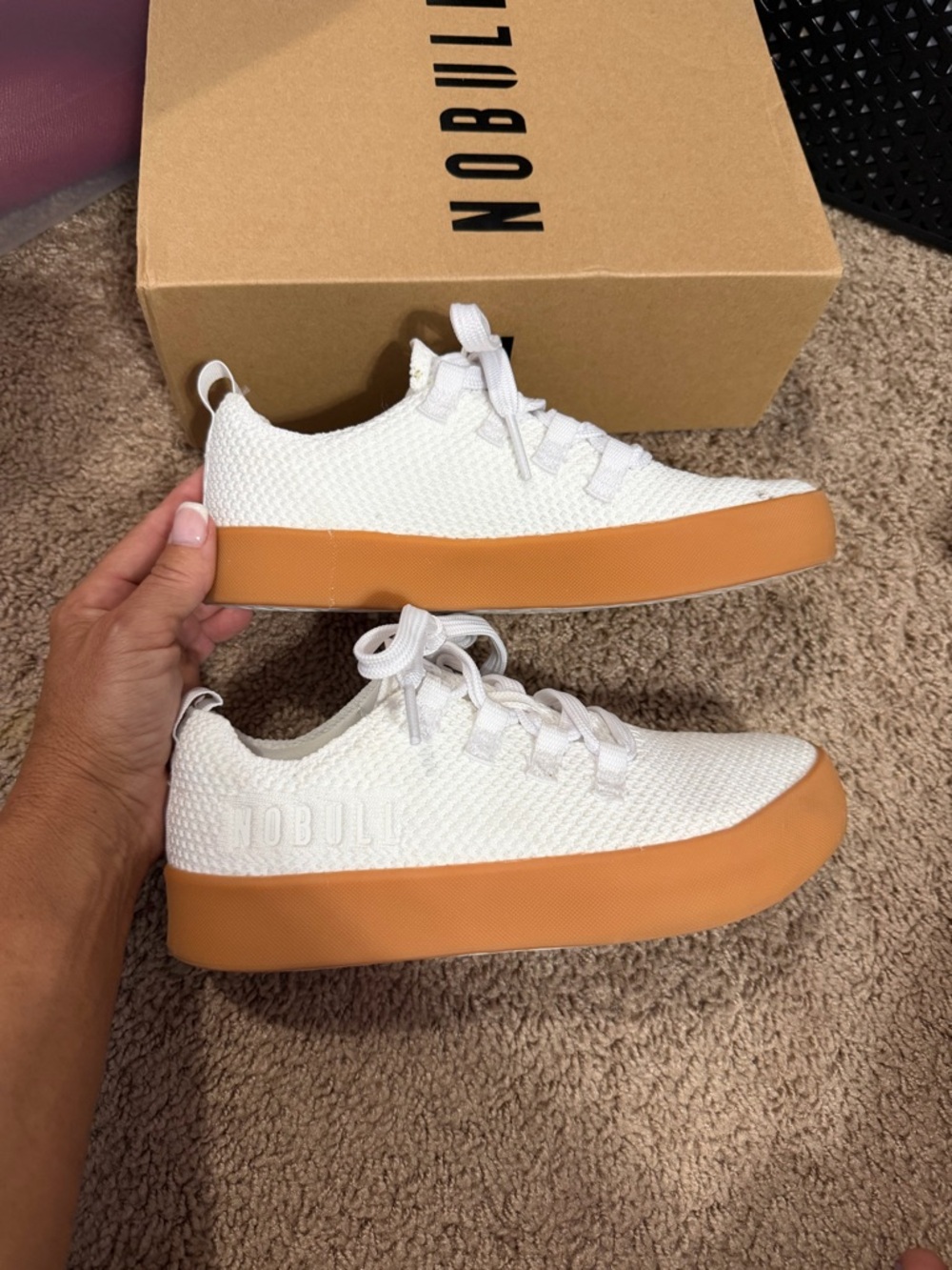 White NOBULLS with Tan Gum Sole - Picture 4 of 9